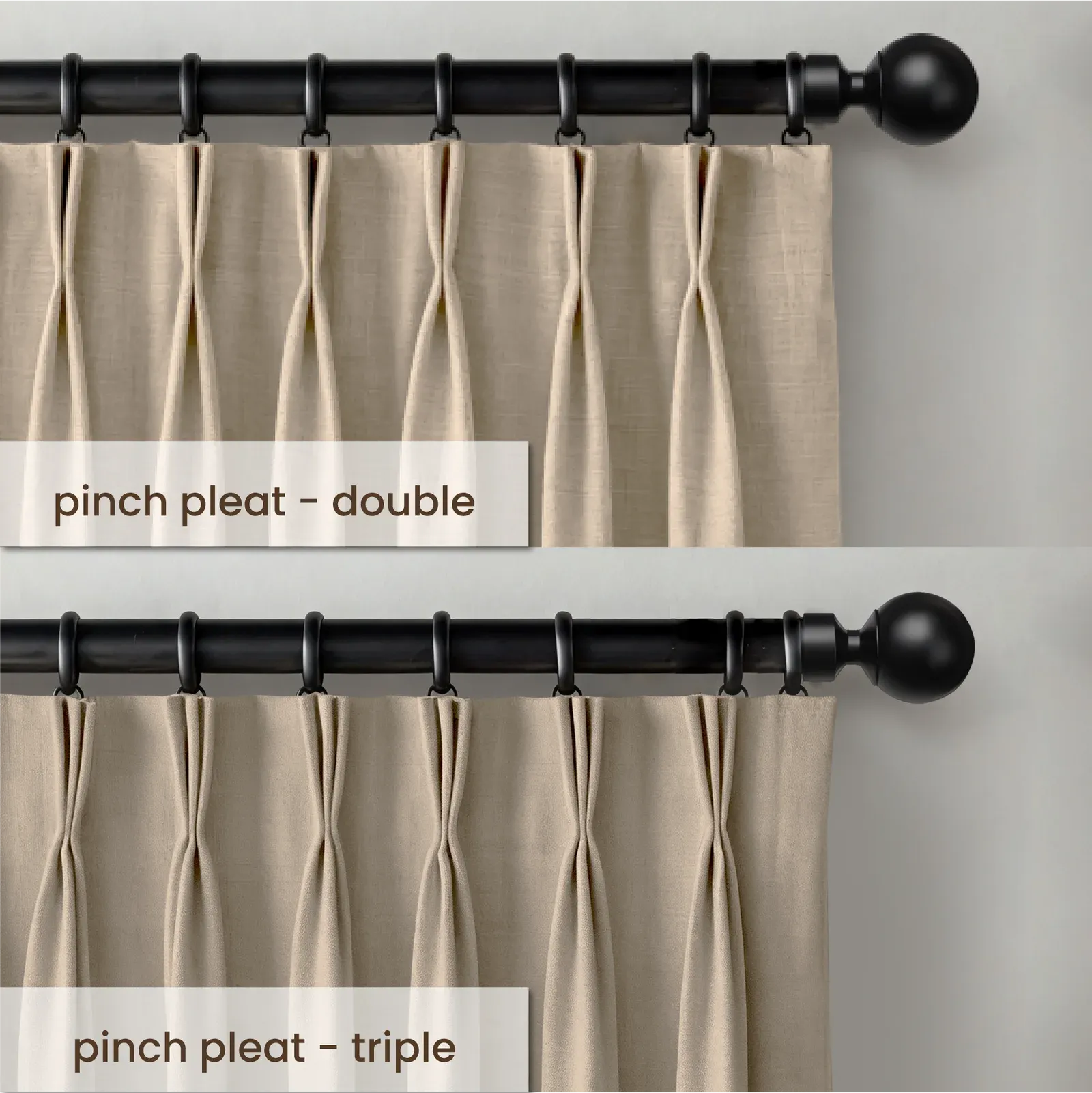 Two kinds of Standard Pleats