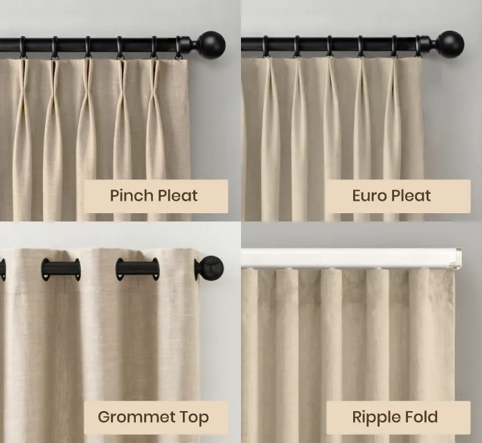 Curtain header style guide