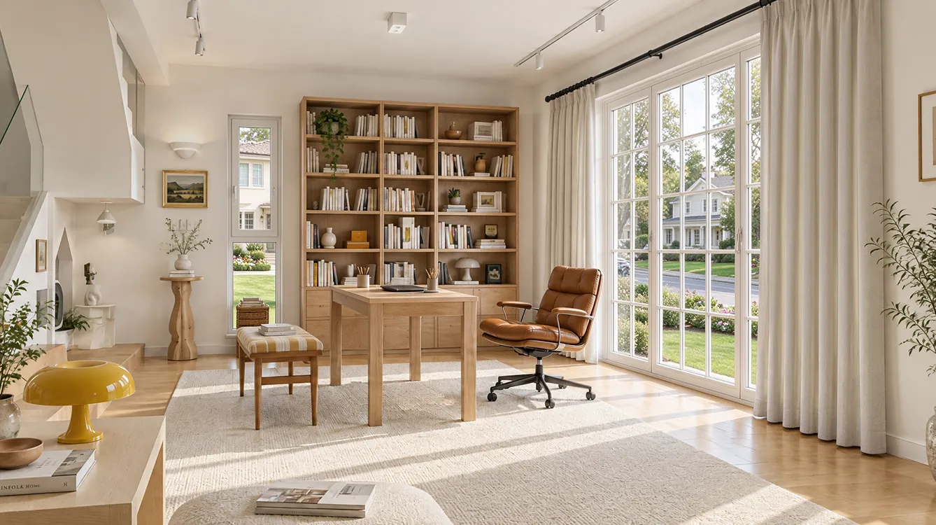 Sunlit Study & Den